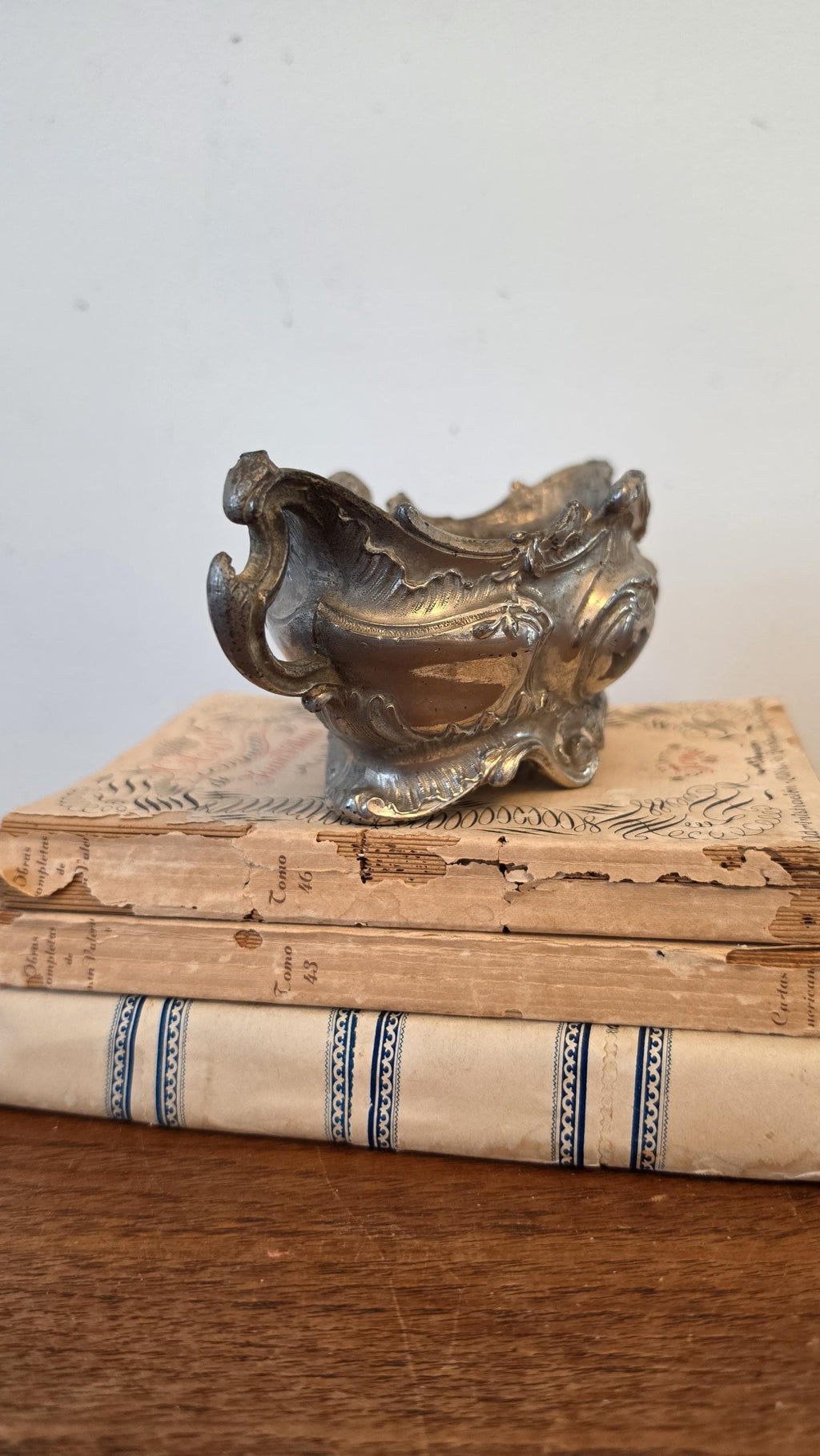 Antique Rococo Silver Plate Jardiniere, Ornate French Style Centerpiece Bowl, Victorian Footed Planter Cachepot, Baroque Decorative Vessel