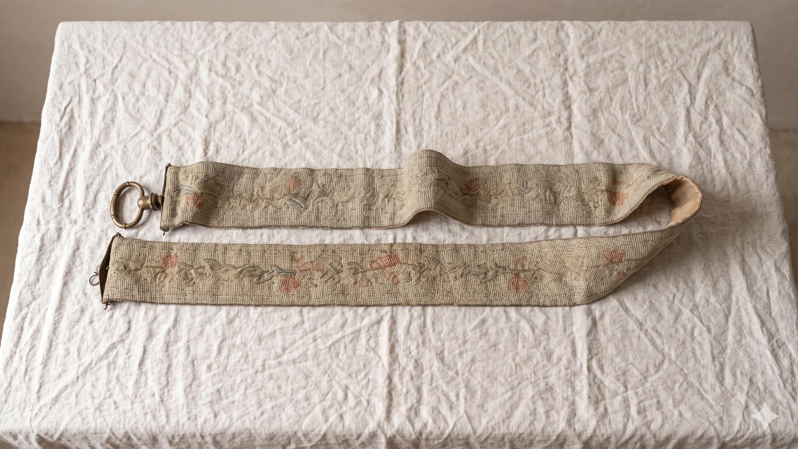 Antique Victorian Beaded Bed Pull