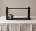 Vintage Wooden black Tiered Shelf