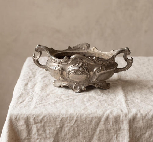 Antique Rococo Silver Plate Jardiniere