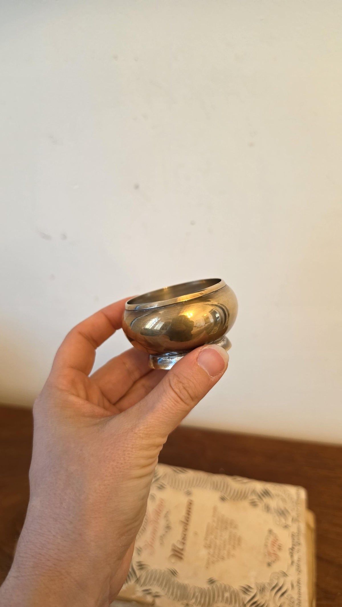 Vintage Silver Plated Tea Strainer with Drip Bowl, Tarnished Loose Leaf Tea Sieve, English Tea Accessory, Decorative Serving Piece