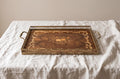 Vintage Napoleon III Style Marquetry Serving Tray