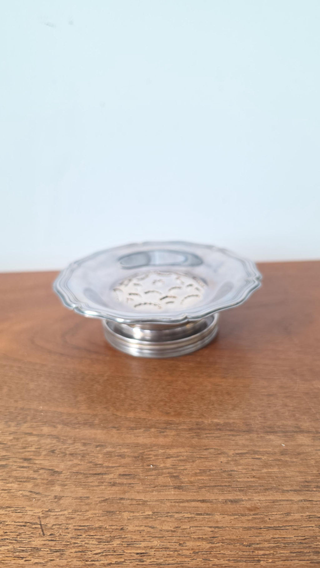 Vintage French Silver Plate Butter Dish, Coquillot Beurrier, Pedestal Butter Server with Original Box, French Tableware, Entertaining Decor