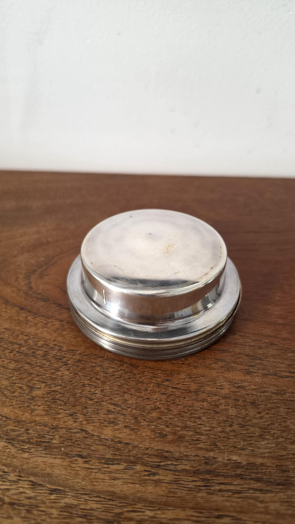 Vintage French Silver Plate Butter Dish, Coquillot Beurrier, Pedestal Butter Server with Original Box, French Tableware, Entertaining Decor