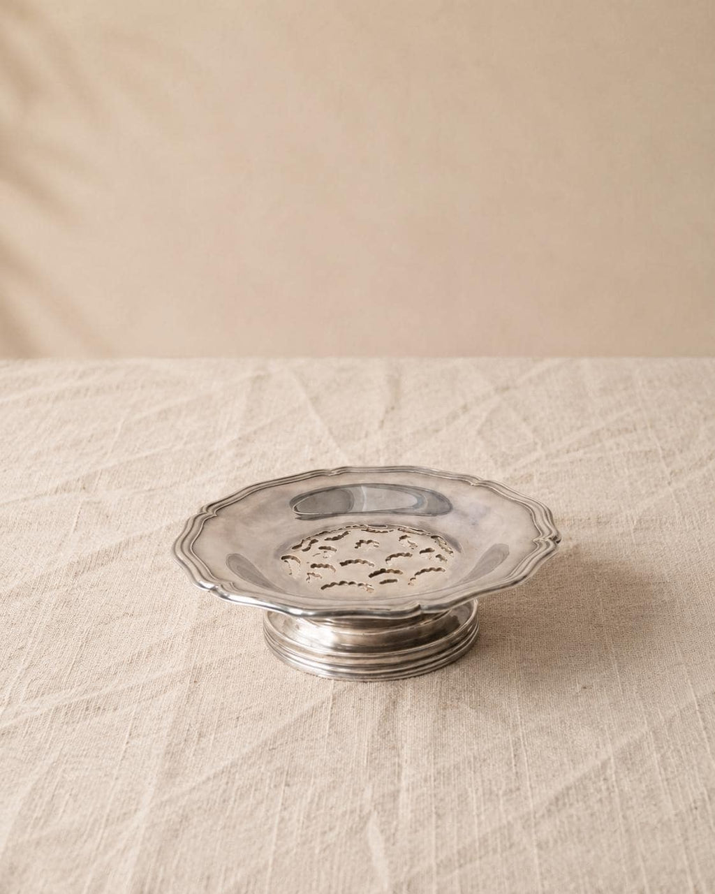 Vintage French Silver Plate Butter Dish