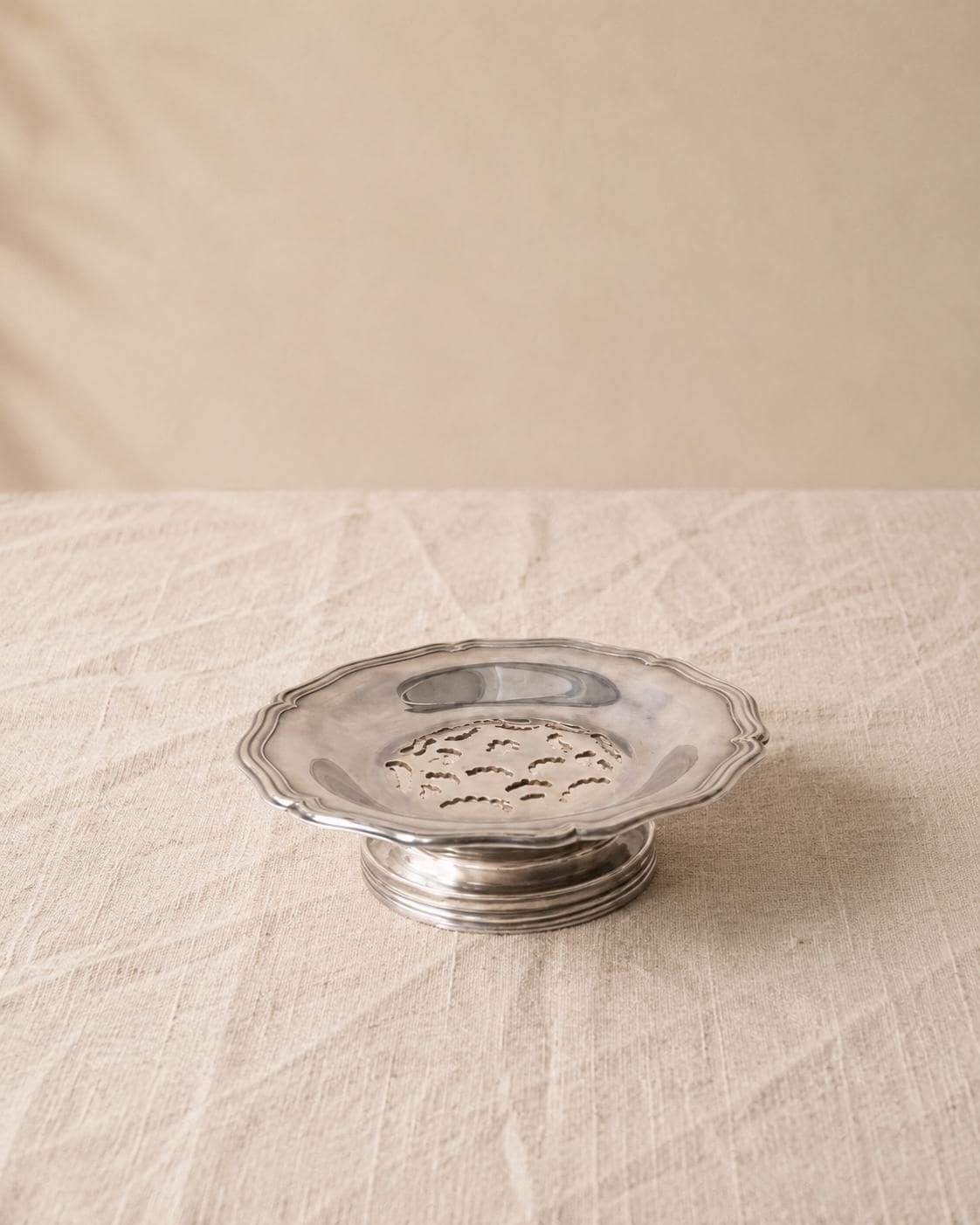 Vintage French Silver Plate Butter Dish
