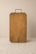 Antique French Wooden Bread Board with Metal Handle