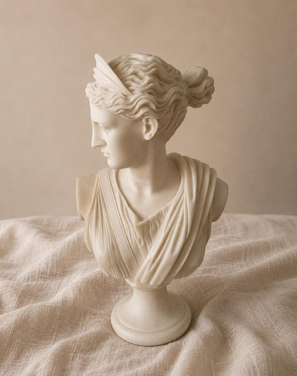 Large Resin Classical Goddess Bust Sculpture
