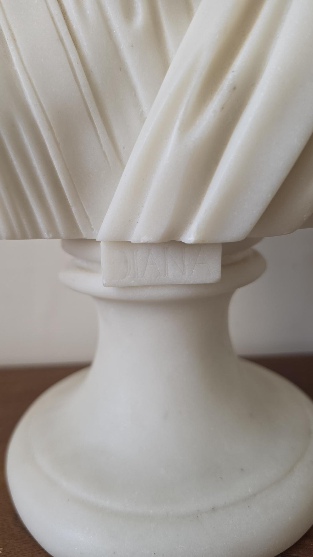 Large Resin Classical Goddess Bust Sculpture, Greco Roman Artemis Statue, Neoclassical Decor, White Roman Bust, Grandmillennial Shelf Decor