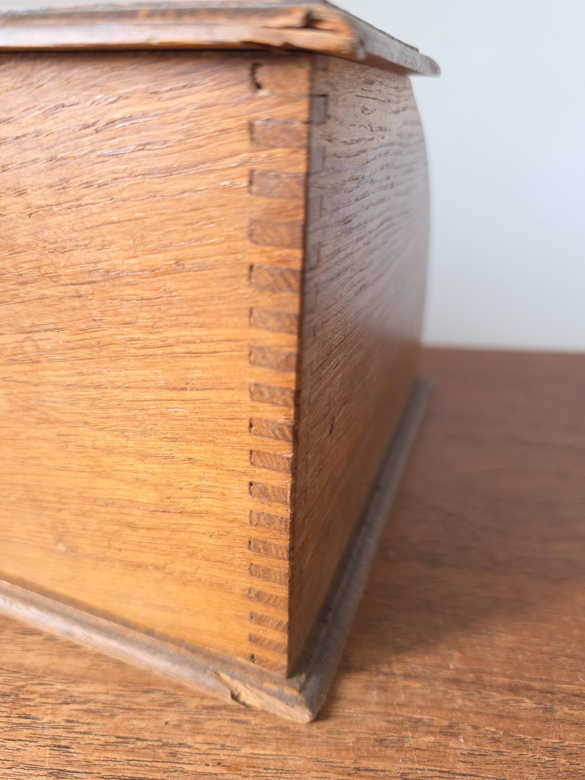 Antique Oak Roll Top Letter Organizer, Mission Style Desk Sorter, Arts and Crafts Office Cabinet, Wooden Mail Holder with Drawer