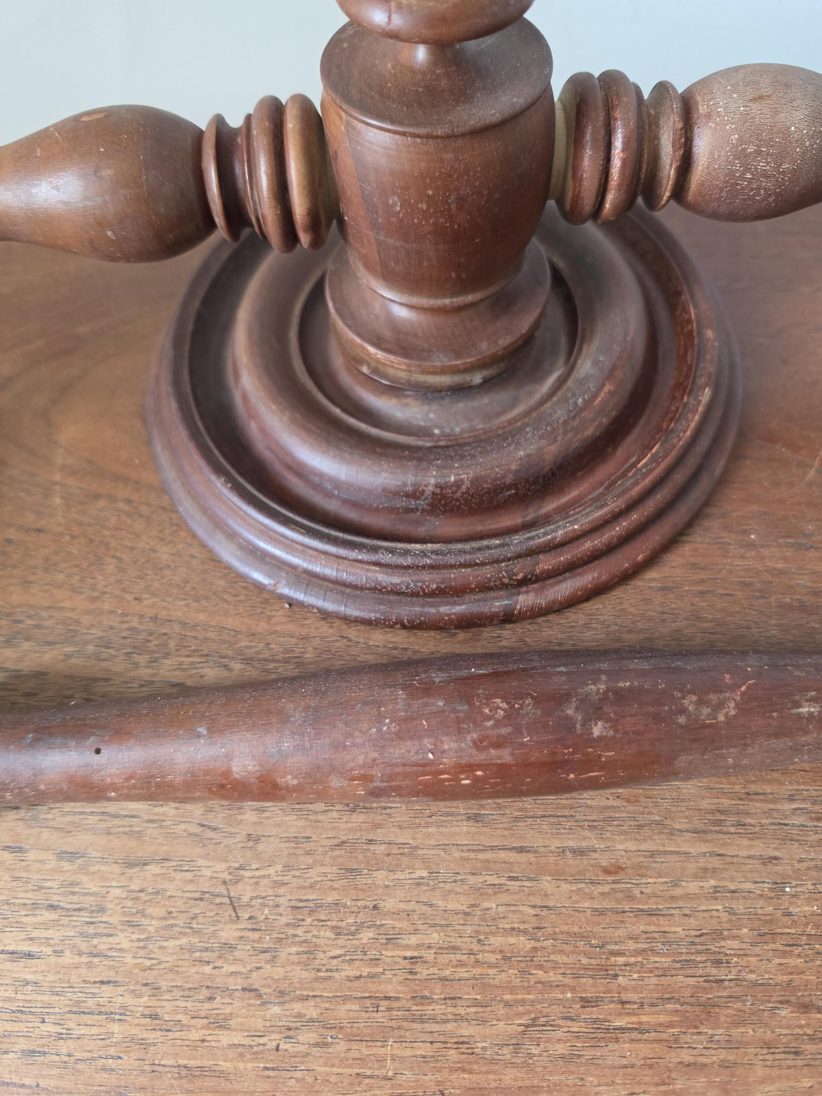French Wooden Towel Ring, Turned Wood Wall Mount, Colonial Revival Bathroom Hardware, Rustic Hand Towel Holder, Farmhouse Wall Decor