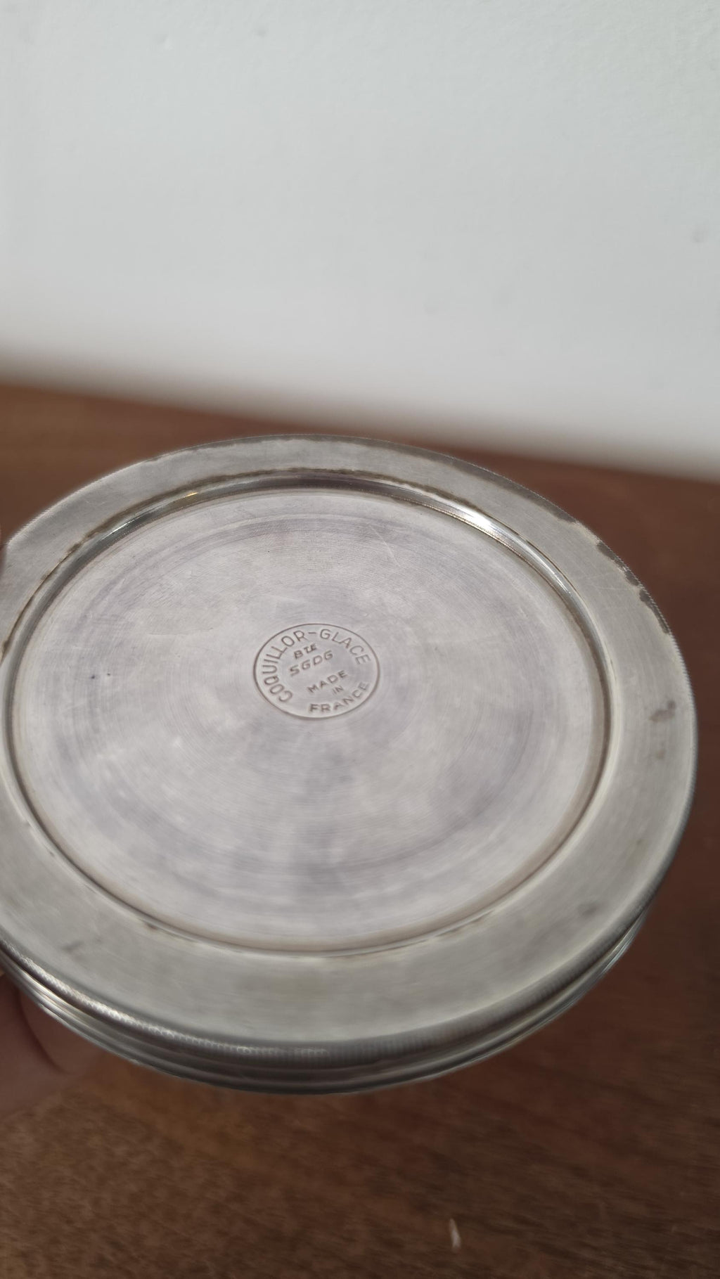Vintage French Silver Plate Butter Dish, Coquillot Beurrier, Pedestal Butter Server with Original Box, French Tableware, Entertaining Decor