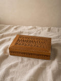 Hand Carved Wooden Keepsake Box