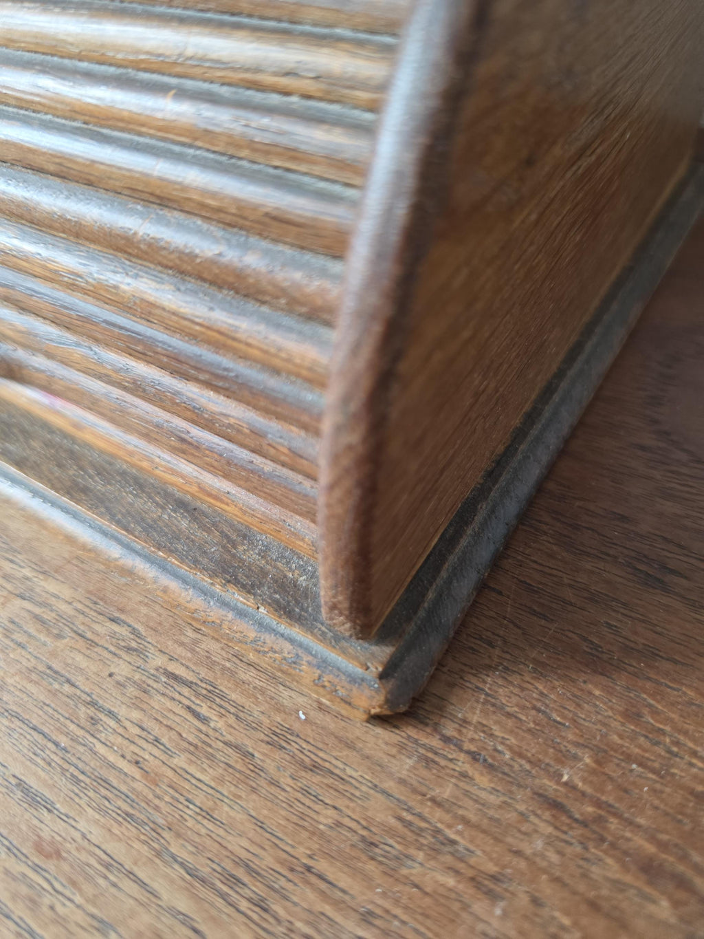 Antique Oak Roll Top Letter Organizer, Mission Style Desk Sorter, Arts and Crafts Office Cabinet, Wooden Mail Holder with Drawer