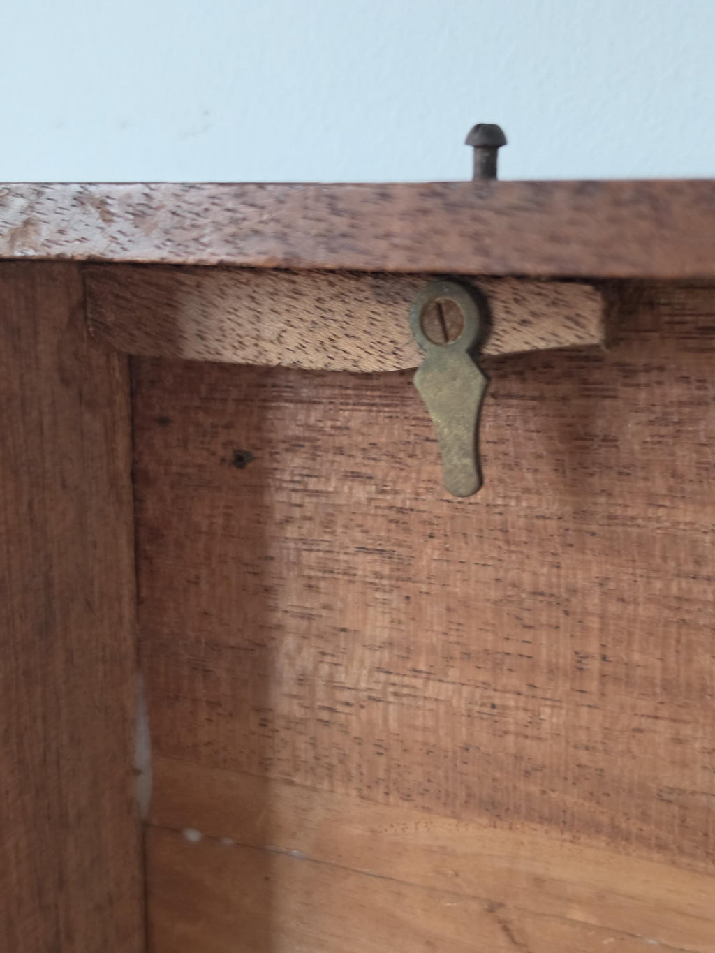 Antique Wooden Document Box, Dovetail Storage Chest, Primitive Keepsake Box, Rustic Filing Case, Early 20th Century Wood Trunk
