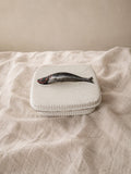 Antique French Porcelain Sardine Box