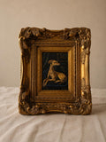 Vintage Original Greyhound Oil Painting