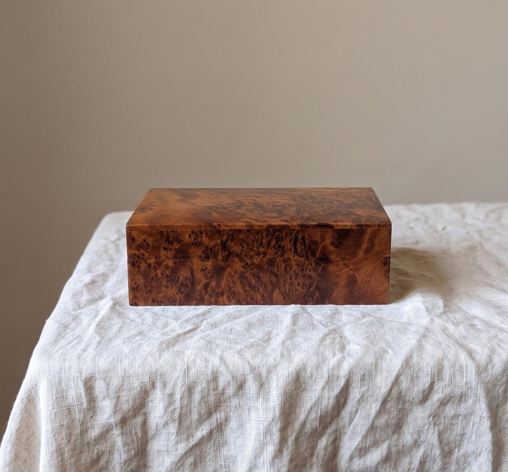 Vintage Burl Wood Box
