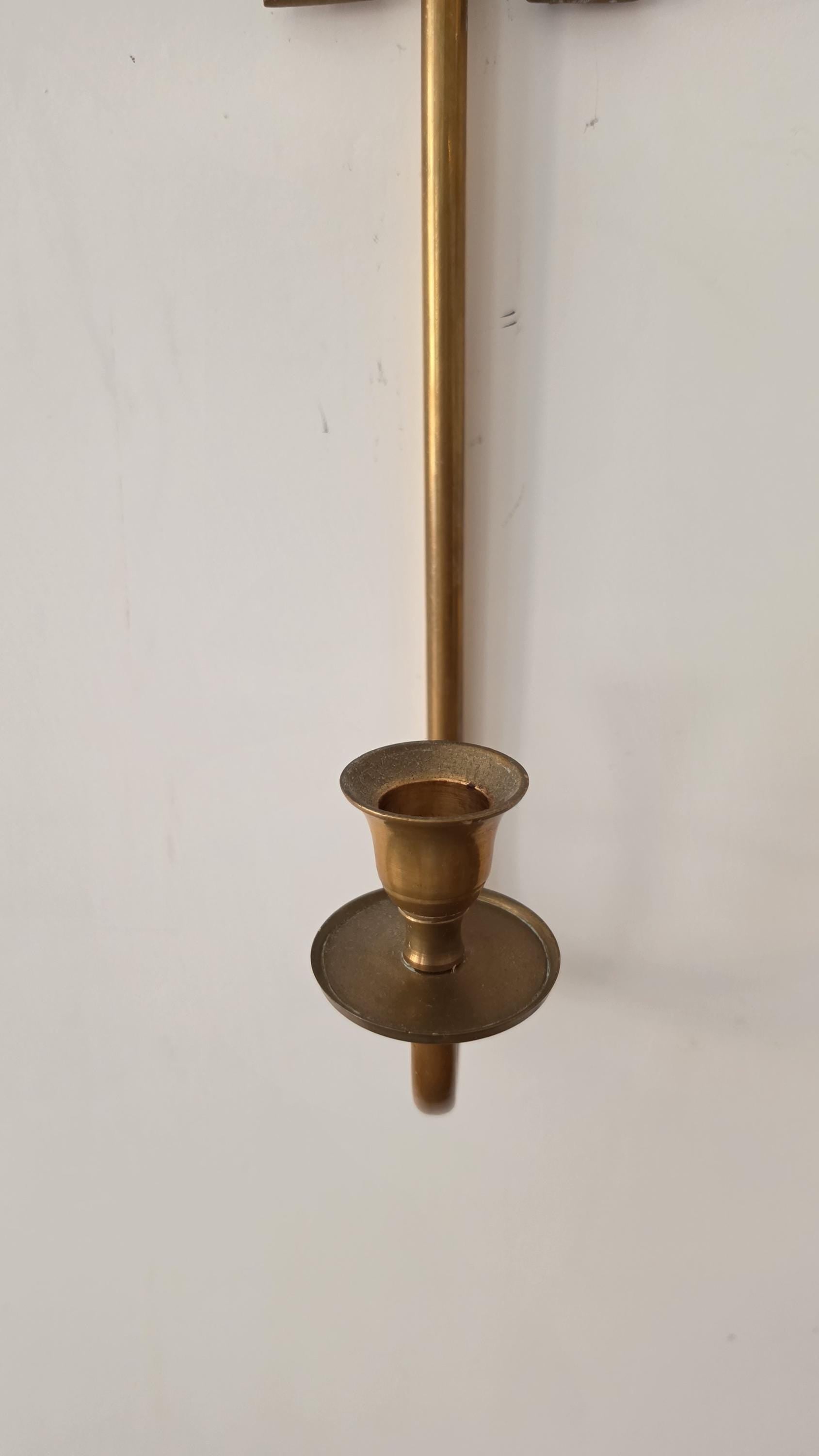 Pair of French Brass Bow Wall Sconces, Louis XVI Ribbon Tassel Candle Holders, Vintage Hollywood Regency Wall Candlesticks