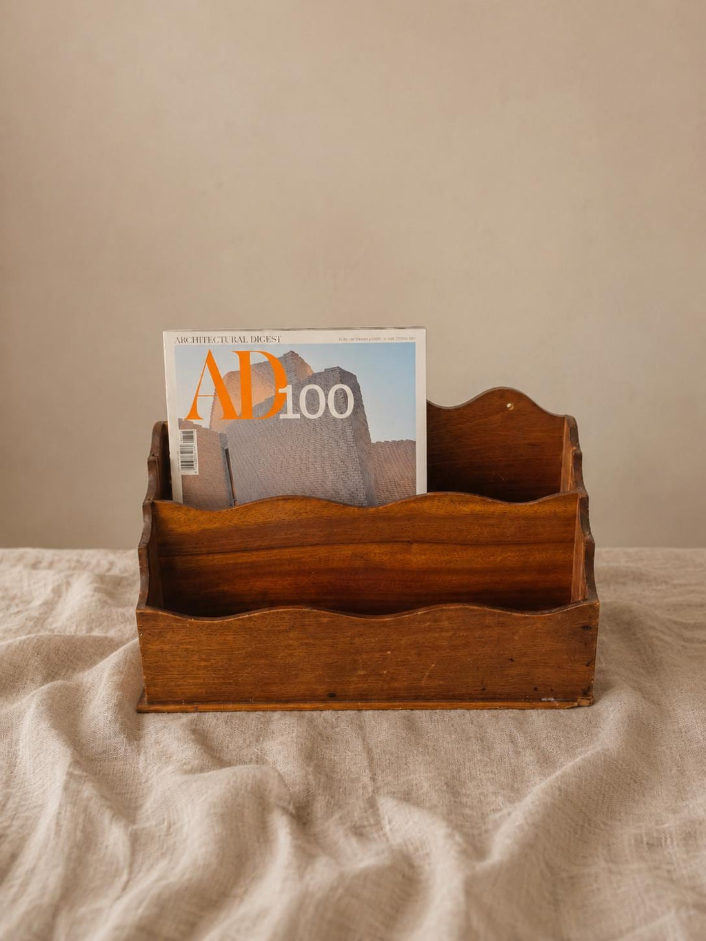 Vintage Wooden Wall Letter Holder Mail Organizer Rustic Magazine Rack Farmhouse Entryway Storage Country Cottage Decor