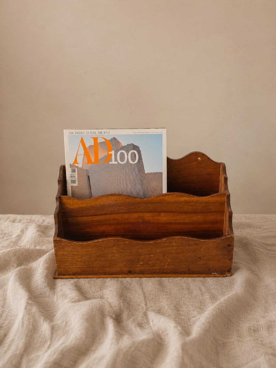 Vintage Wooden Wall Letter Holder Mail Organizer Rustic Magazine Rack Farmhouse Entryway Storage Country Cottage Decor