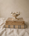 Vintage Italian Alabaster Bird Bath Trinket Dish Hand Carved Marble Birds Soap Dish Ring Holder Made in Italy