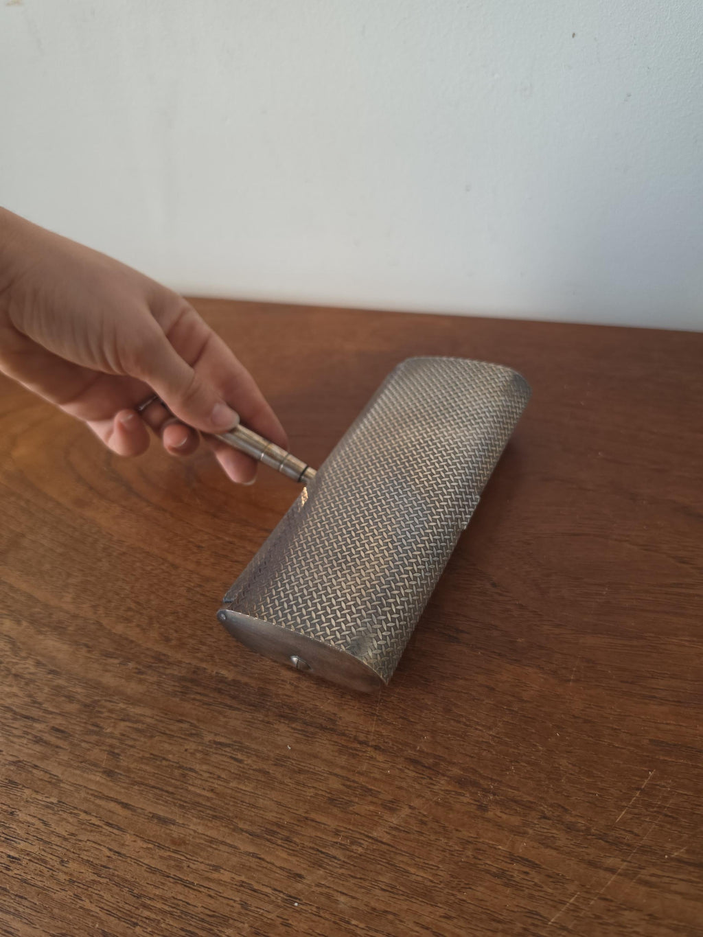 Vintage Crumb Sweeper Table Brush Silent Butler Mid Century Crumb Catcher Metal Table Cleaner Dining Serving Accessory