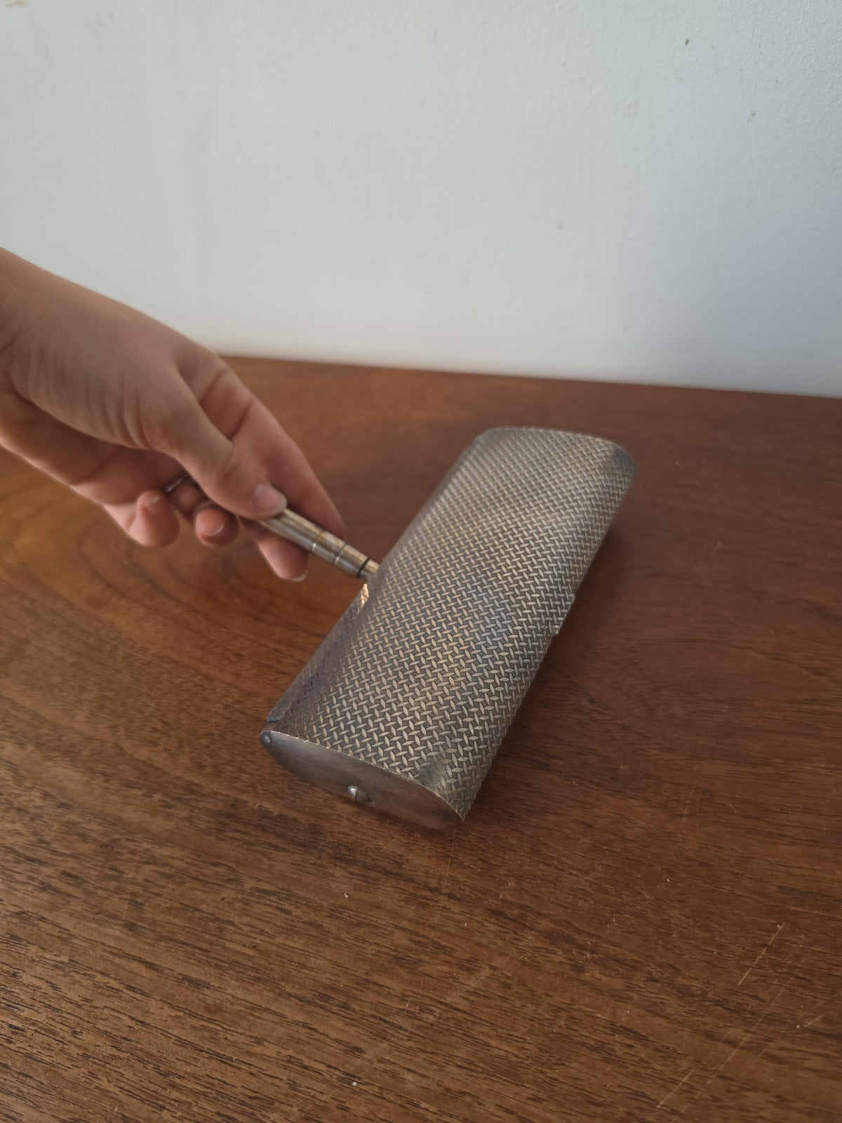 Vintage Crumb Sweeper Table Brush Silent Butler Mid Century Crumb Catcher Metal Table Cleaner Dining Serving Accessory