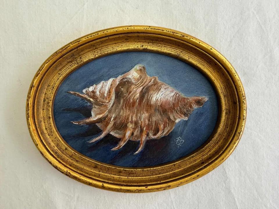 Original Seashell Oil Painting