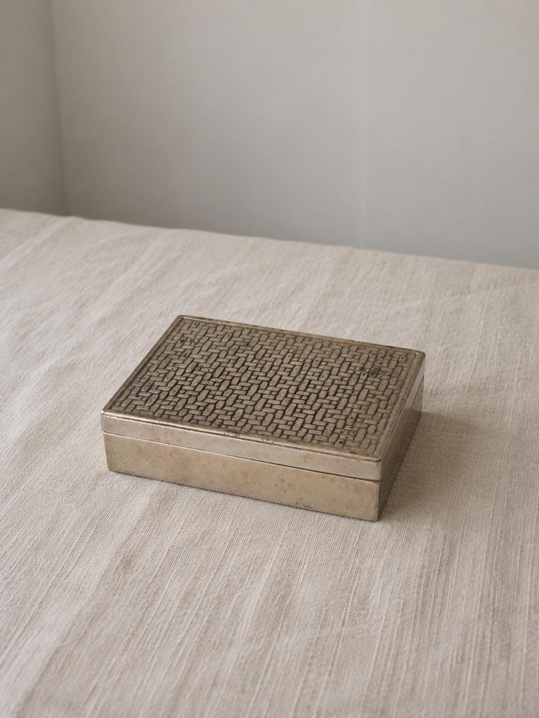 Vintage Wooden Inlay Cigarette Case