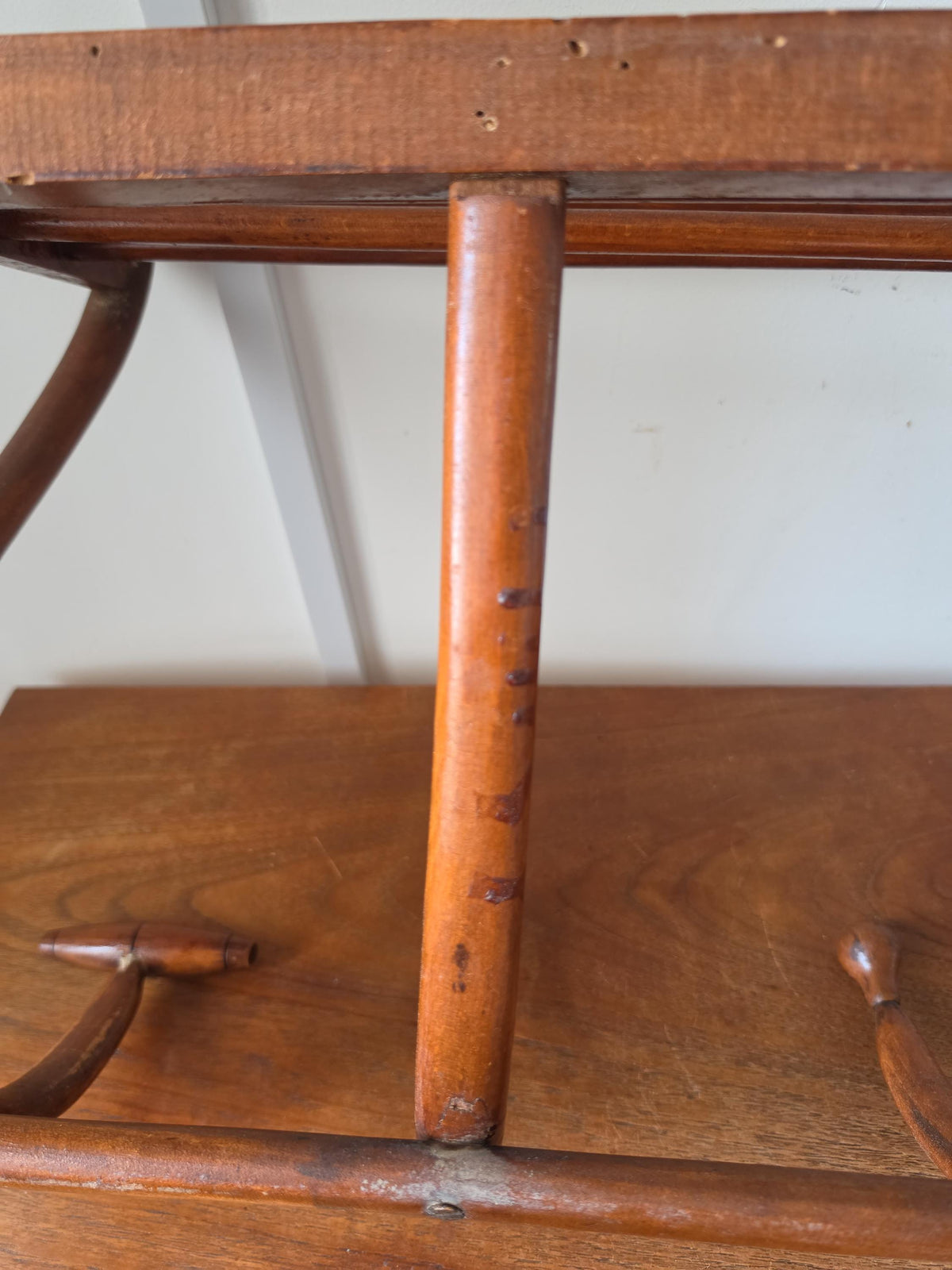 Vintage Bentwood Wall Coat Rack Thonet Style Hat Rack Entryway Shelf Hall Tree Coat Hooks Vienna Secession Mudroom Storage