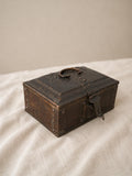 Vintage Brass Betel Box Paan Daan Kerala Box Vetrila Chellam Indian Trinket Chest Jewelry Casket Spice Box with Original Key