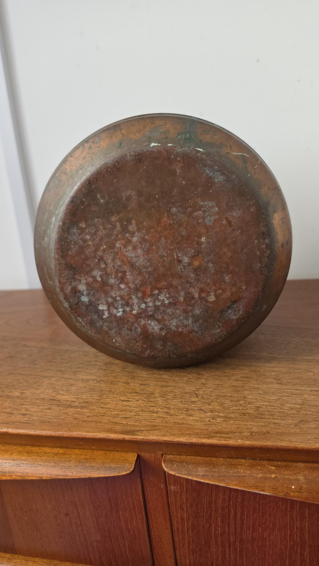 Vintage Copper Cachepot Planter Arts and Crafts Copper Jardinere Hammered Copper Plant Pot Rustic Farmhouse Decor Bowl