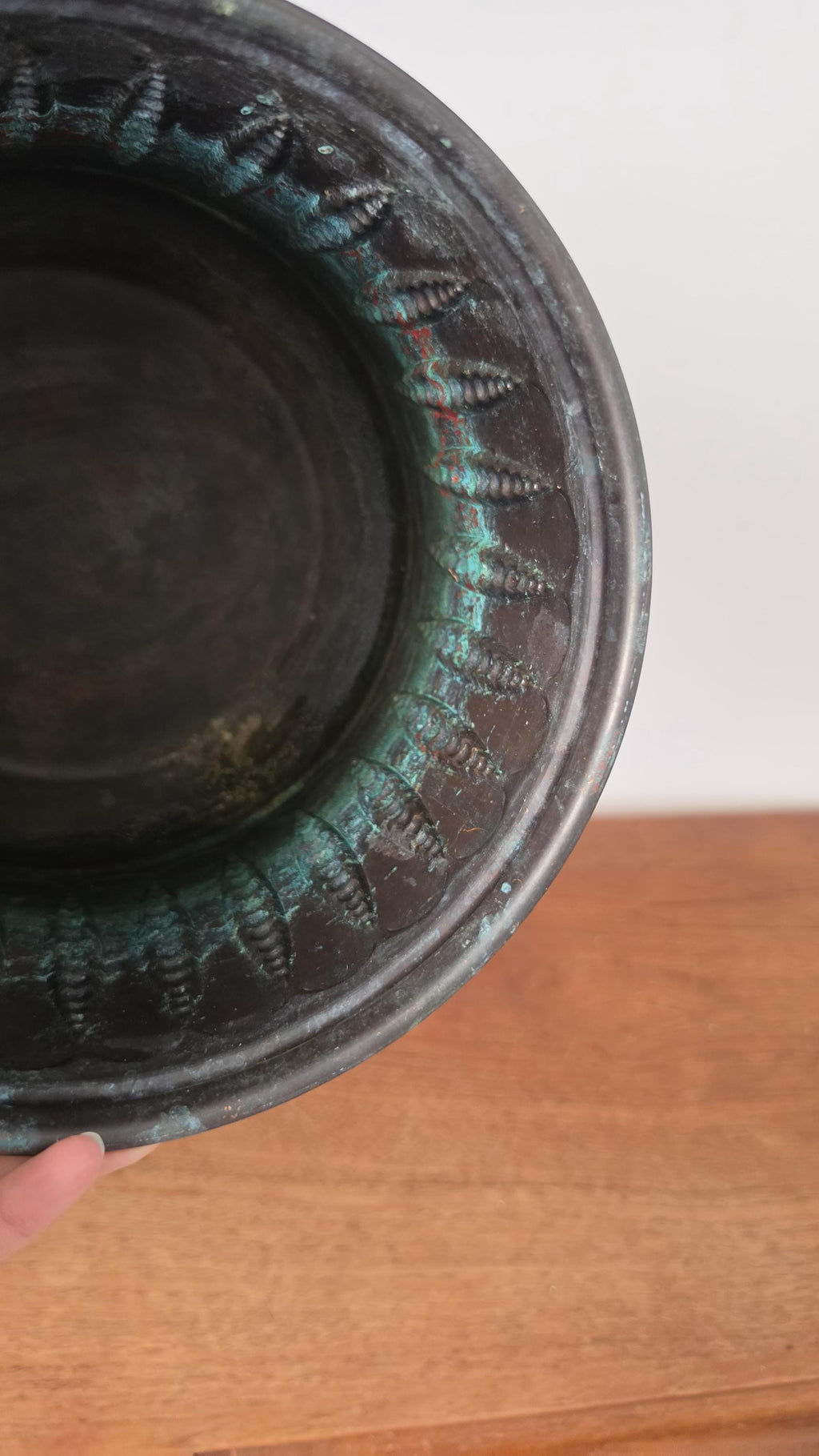 Vintage Copper Cachepot Planter Arts and Crafts Copper Jardinere Hammered Copper Plant Pot Rustic Farmhouse Decor Bowl