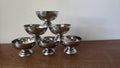 Vintage French Stainless Steel Dessert Coupes